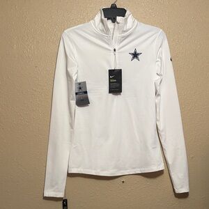 Nike Women's White Quarter-Zip Sweatshirt